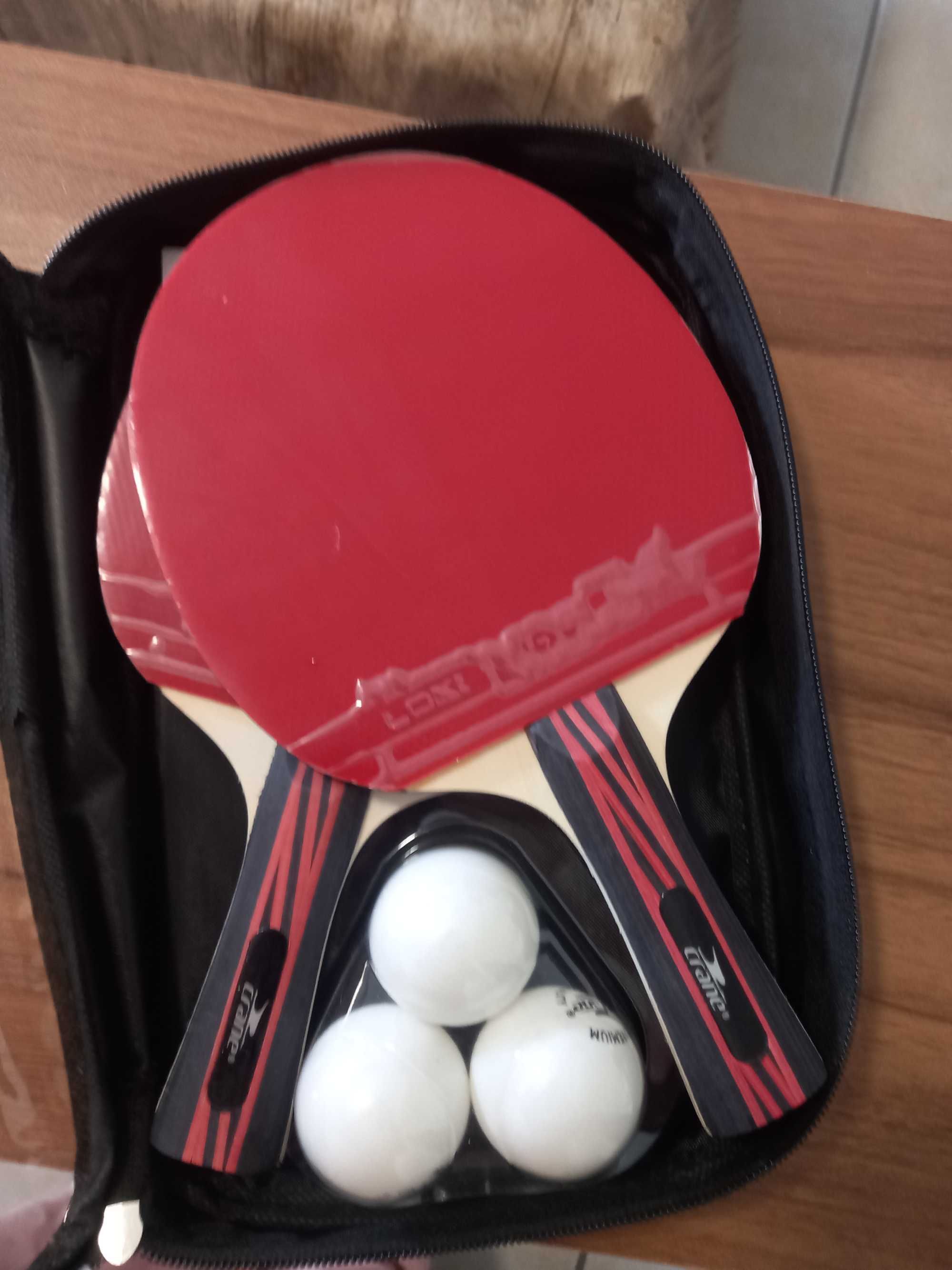 Raquetes de ping pong com 3 bolas