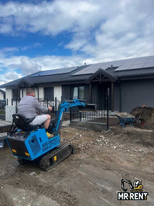 Minikoparka bez operatora-Wynajem-dowóz pod wskazany adres!