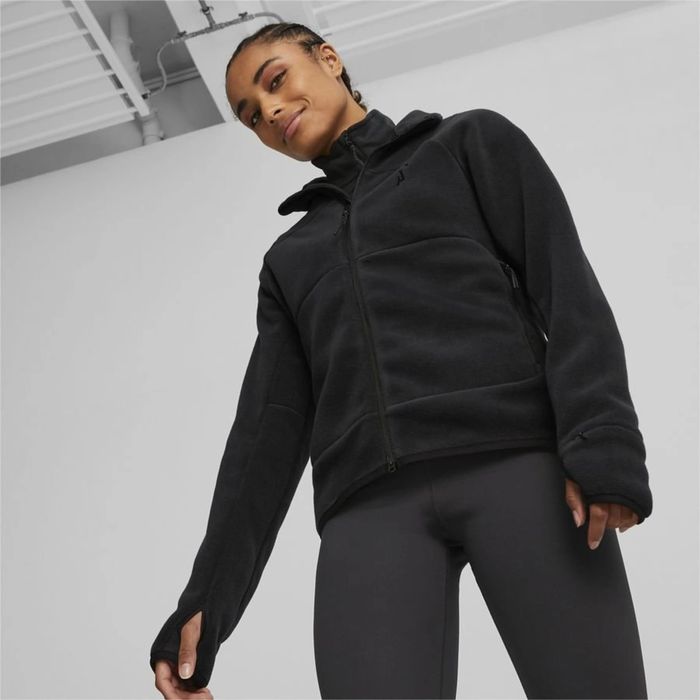 НОВА PUMA S ОРИГІНАЛ кофта спортивна флісова жіноча чорна 522581 56