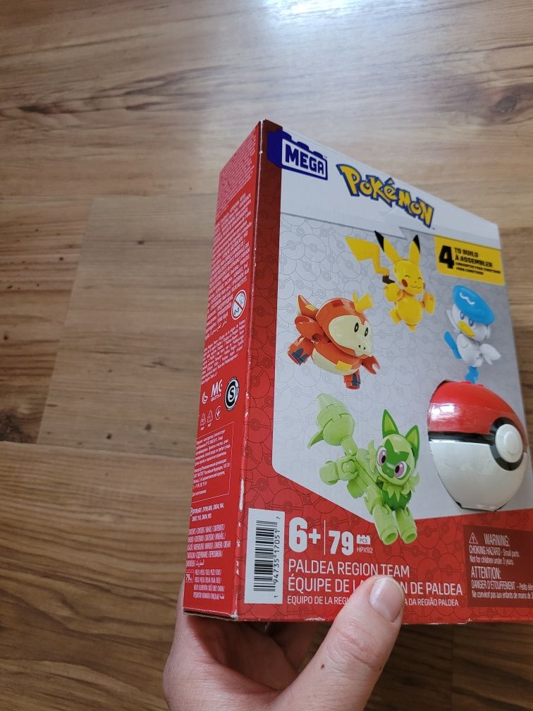 Klocki Mega Pokemon Paldea Region Team pokeball pikachu