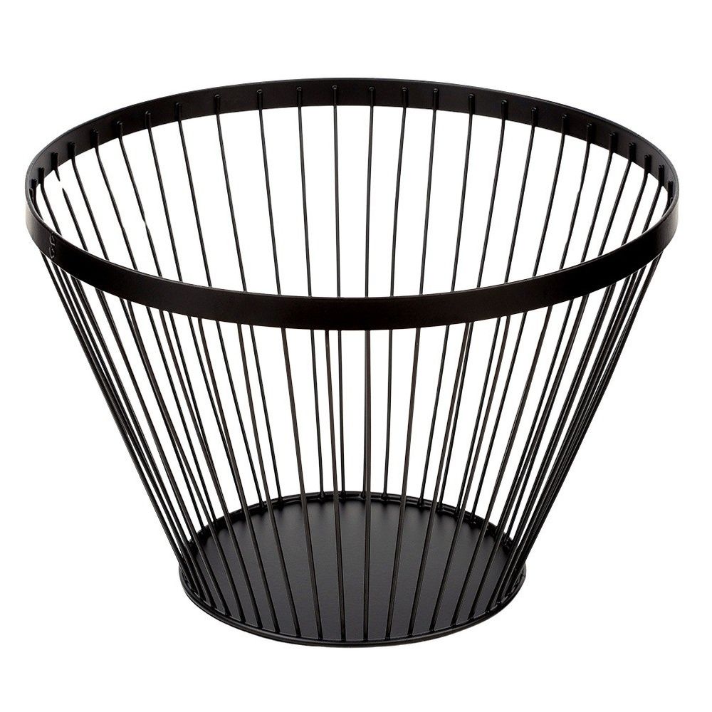Koszyk na owoce metalowy czarny MISTY 30 cm