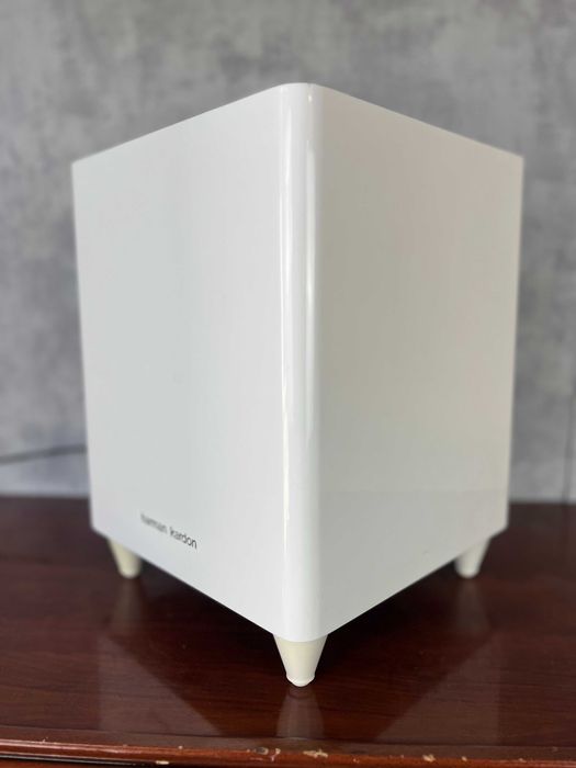 Subwoofer Harman Kardon HKTS 210 – biały, Bass Boost, Auto-Standby