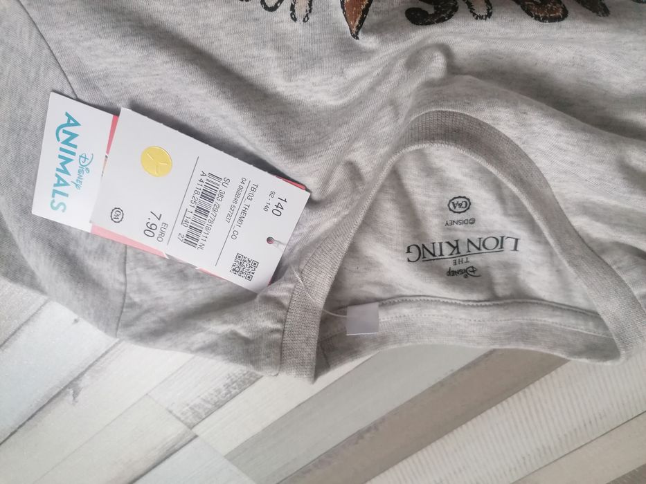 T-shirt bluzka król lew c&a 140 koszulka nowa z metką