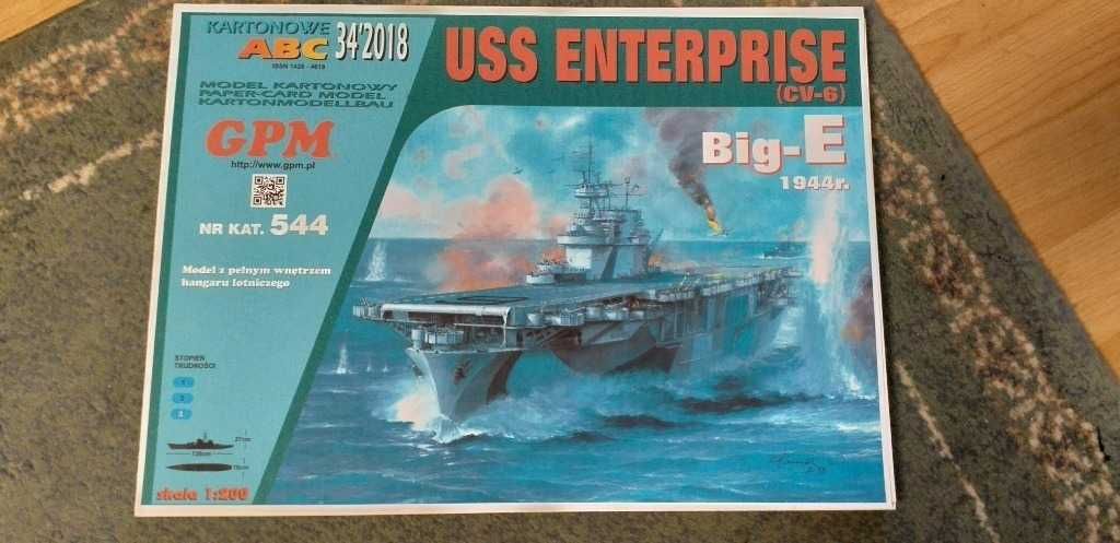 Model kartonowy lotniskowca USS Enterprise GPM