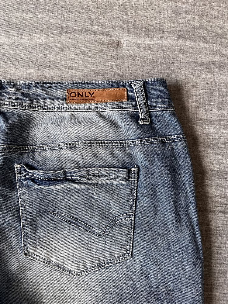 Jeansy biodrówki Only r.M/L, r.31, błękitne, zgrabne, st.bdb