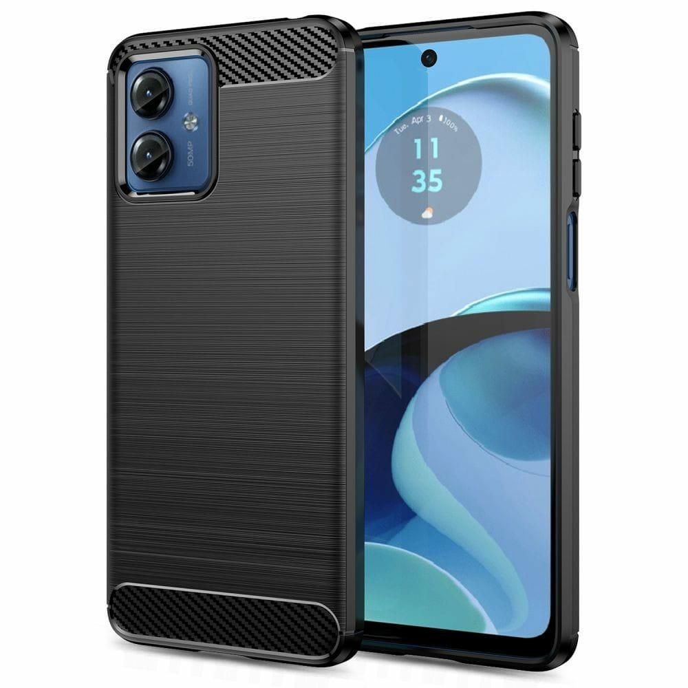 Etui Pancerne Carbon Pro Do Moto G14 4G Ochrona Aparatu I Ekranu