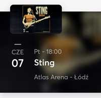 Bilet na koncert STING a - ATLAS ARENA - Łódź 07.06.2024r.