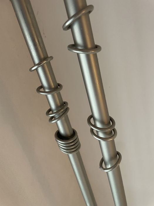 Podwójny KARNISZ ŚCIENNY 3 metry chrom mat Poznań