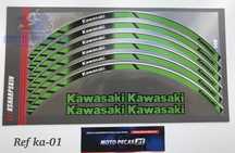 Fitas para jantes kawasaki autocolantes para rodas ninja zx6 zx10 z750