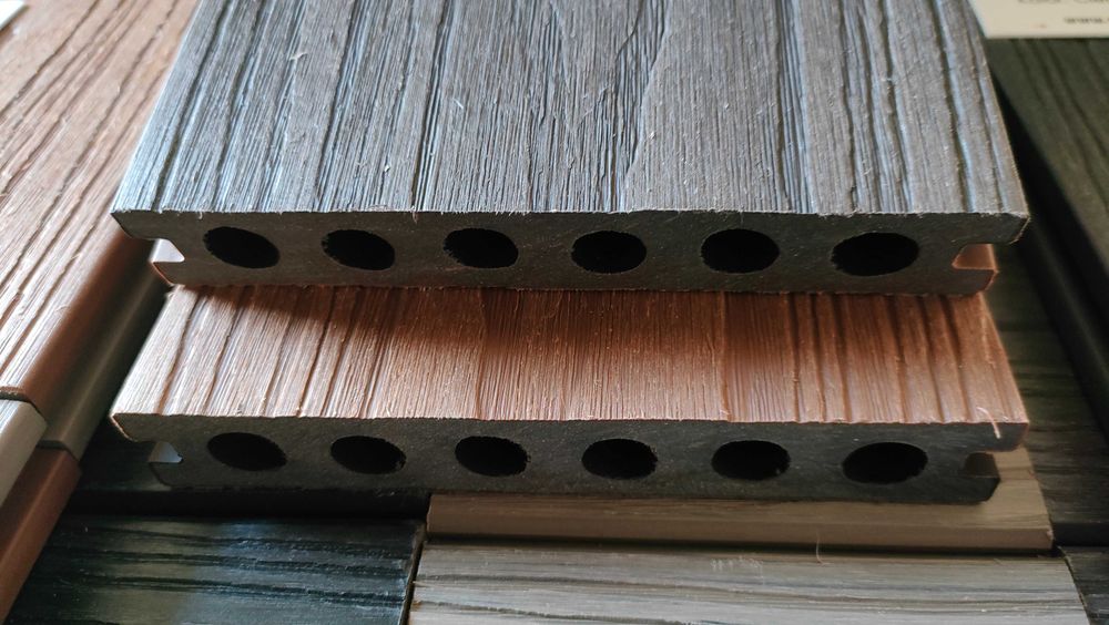 Deska podłogowa kompozytowa 2 strona kompozyt decha deski drewno klips