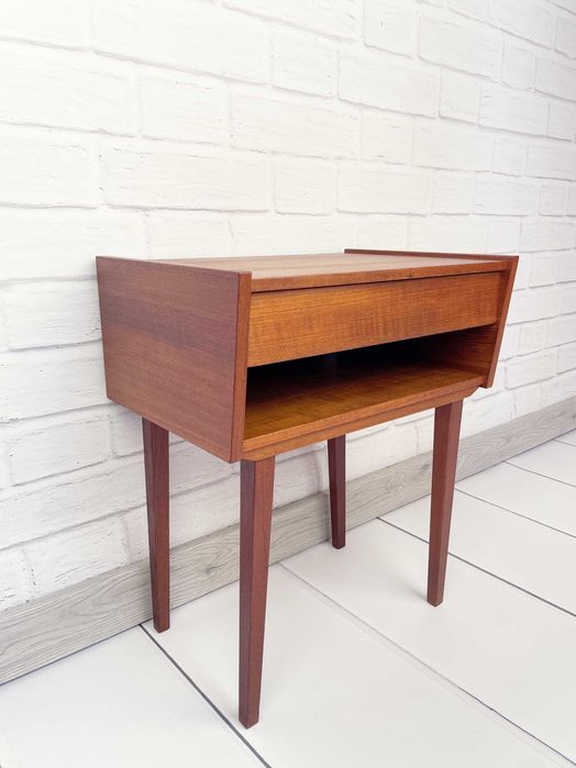 Szafka nocna z Danii, lata 60, po renowacji – Mid-Century, Vintage PRL