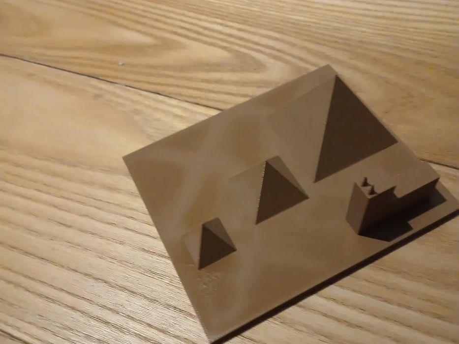 Maqueta Pirámides de Giza e Esfinge