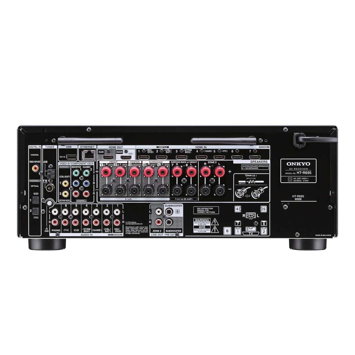 ONKYO HT-R495 amplituner kina domowego atmos