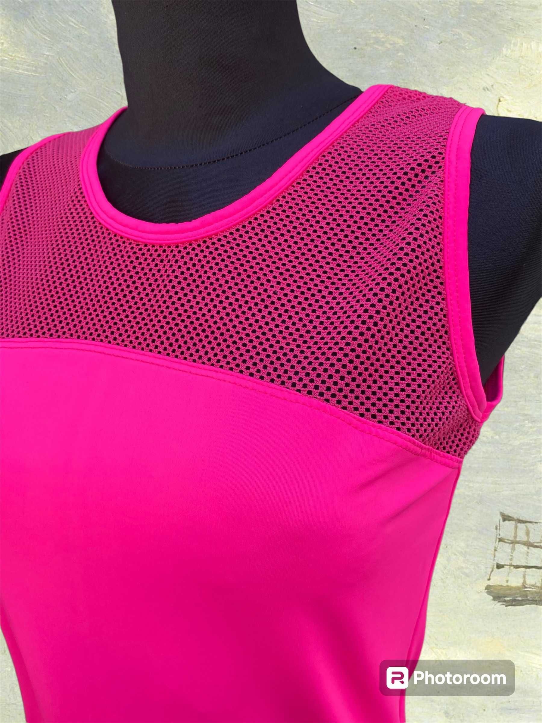 Bluzka koszulka damska sportowa różowa siatkowana  do ćwiczeń 38 M