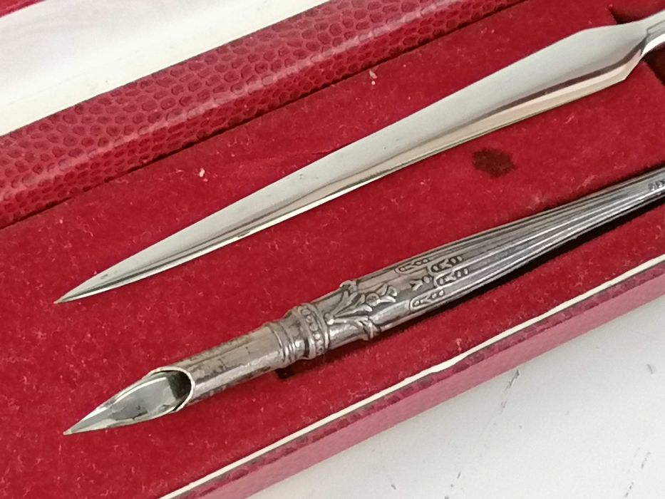 Caneta-Tinteiro + Abre-Cartas