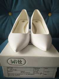 nieuzywane Buty białe ślubne  WITT rozm 39 model 205