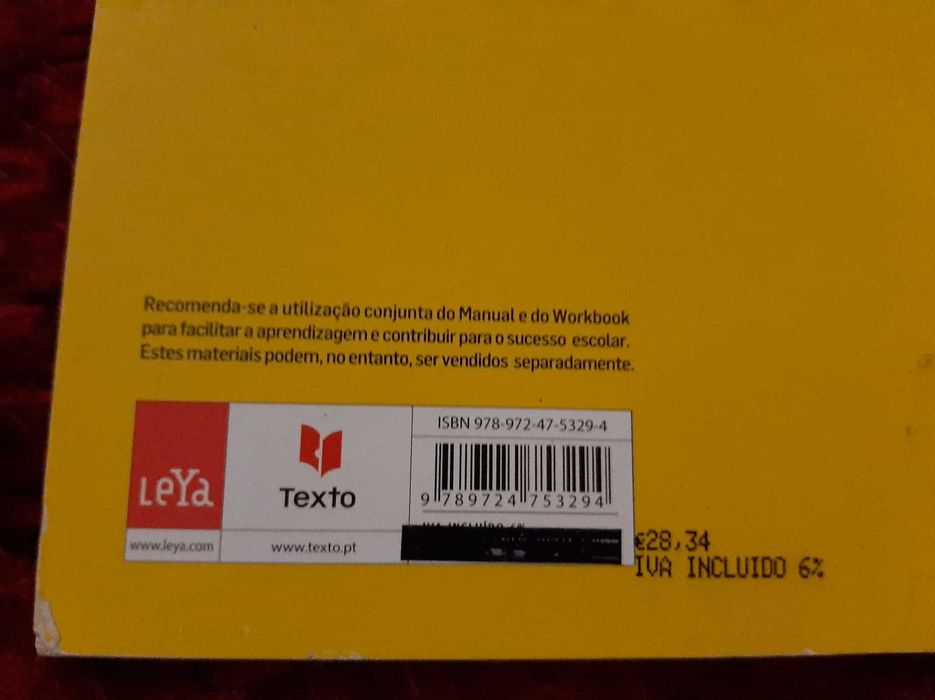Manuais 12.ºAno, Inglês, Português