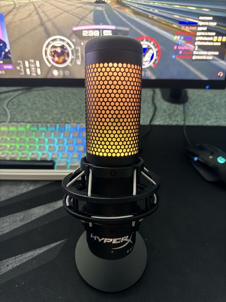 HyperX QuadCast S - mikrofon w swietnym stanie