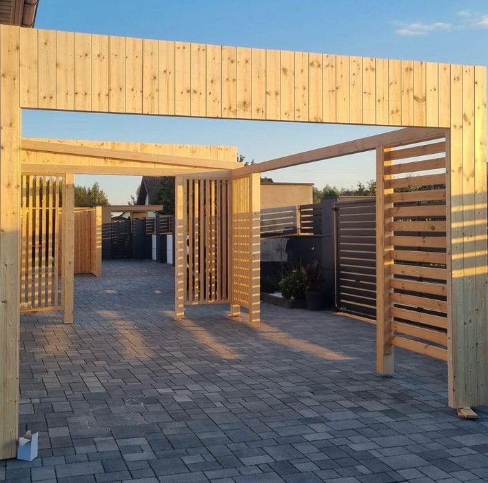 Nowoczesny Carport ,wiata garażowa,zabudowa tarasu.3x6 m.