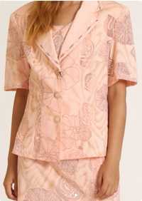 Продам жіночий Костюм (блуза, жакет, спідниця) 50 р. Рожевий