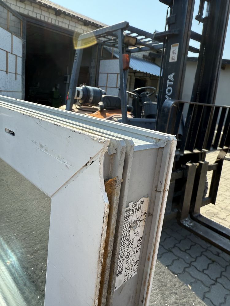 Okno PCV 79x50 Gospodarcze Piwniczne Garażowe  790x500 Białe