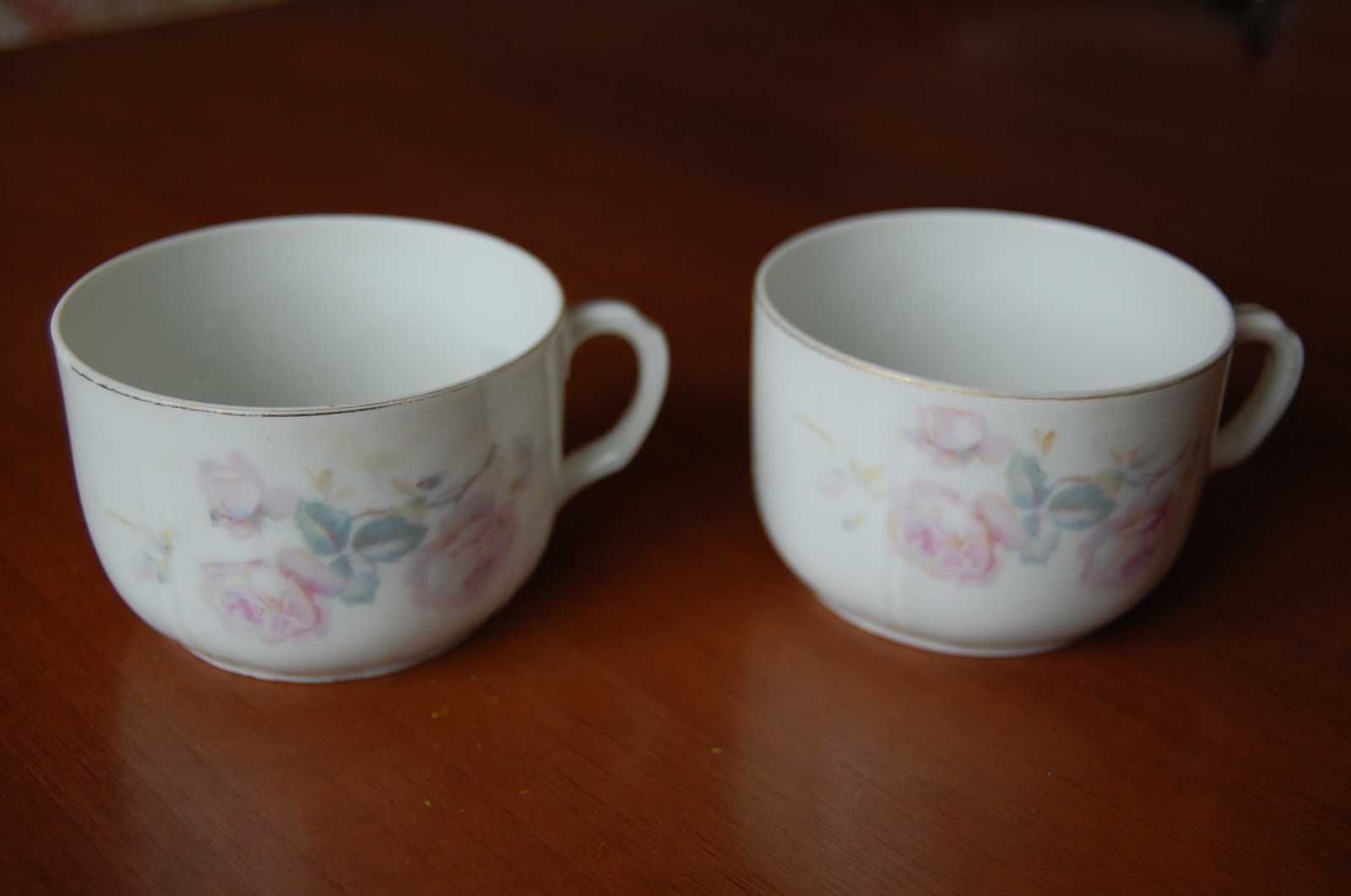 Cienka porcelana Giesche Czuday 1925 - 1929 rok. Dwie filiżanki.