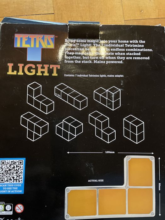 Lampka TETRIS, ozdoba dla fana RETRO gier
