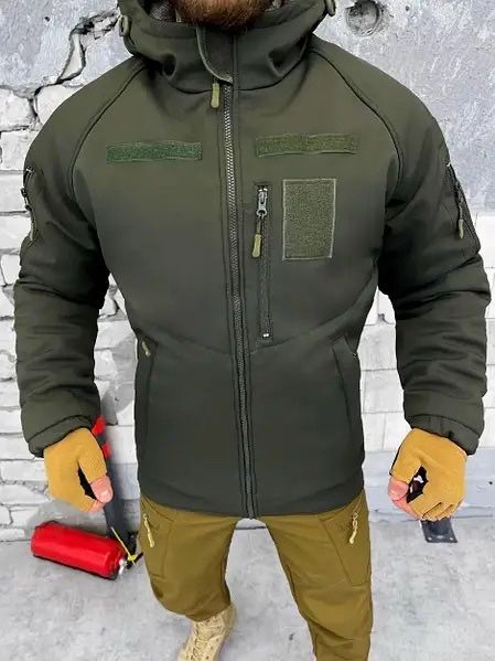 Куртка зимова хакі куртка софтшел куртка військова
