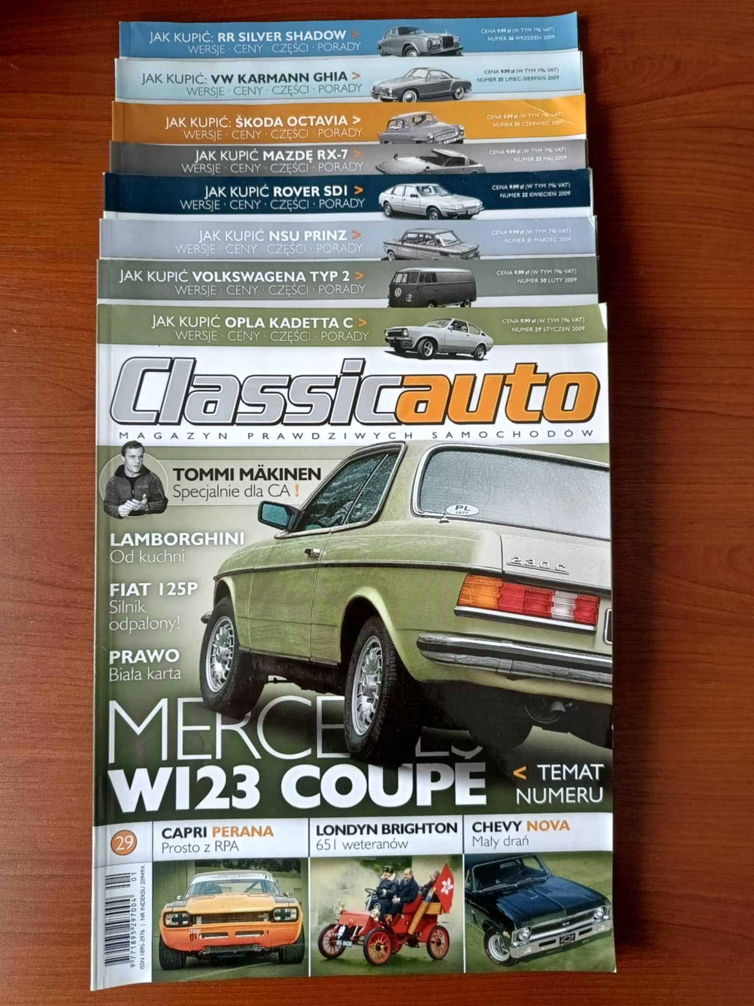 Classicauto magazyn - od nr 1 do nr 36 - youngtimer oldtimer - zestaw