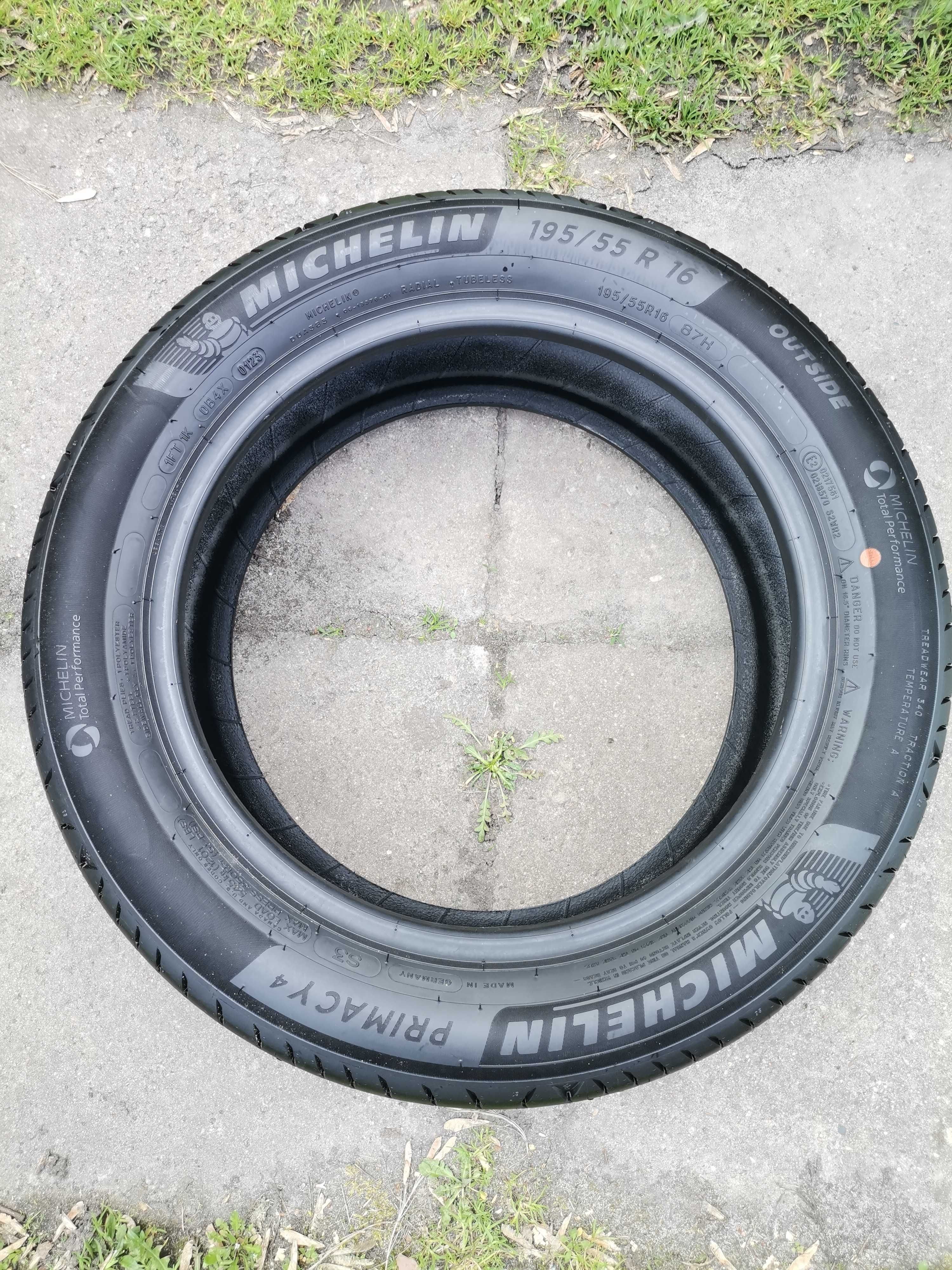 Opony 195/55/16 Michelin Primacy 4 jak NOWE