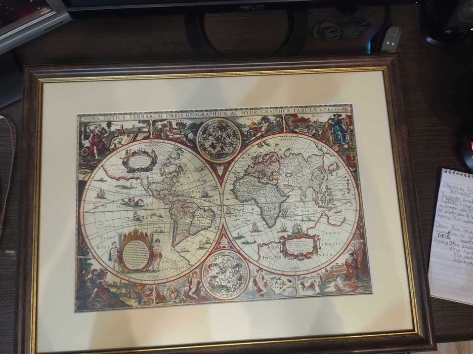 Obraz w drewnianej ramie nova totius 1636