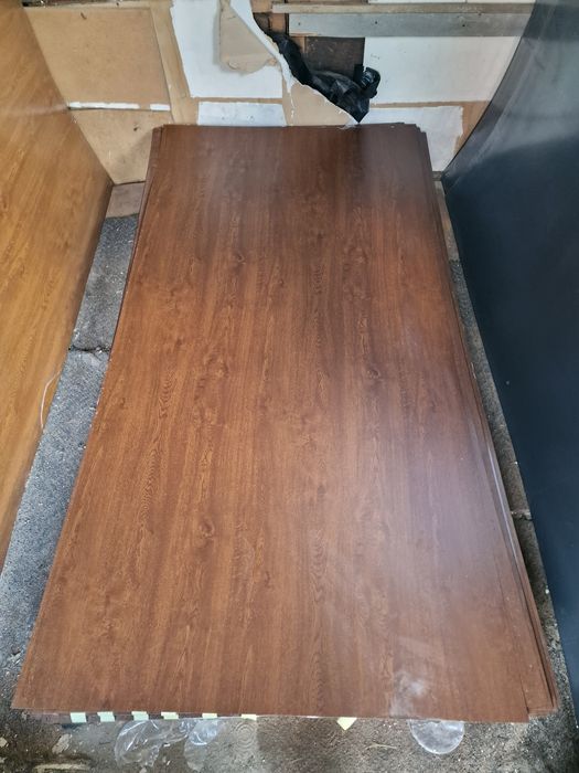 Arkusze blacha płaska drewnopodobna orzech