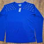 Sweter akrylowy chabrowy