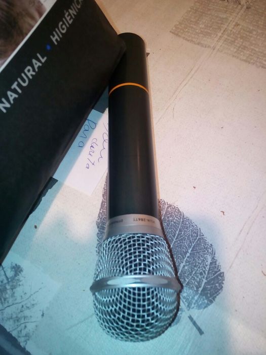 Microfone prof.sem fios vxm.286ts usado, ler anuncio posso trocas