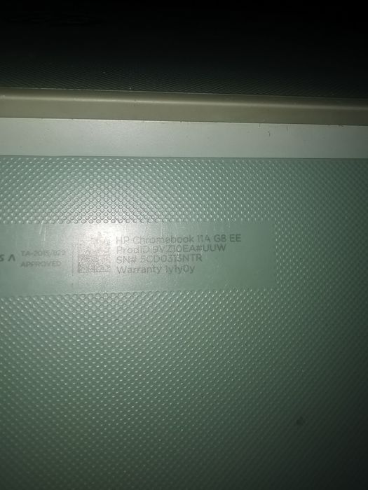Laptop hp chromebook 11 A g8 EE