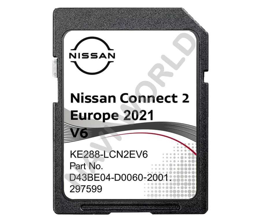 Навигация 2022 Nissan Connect 2 V6 KE288-LCNKEV6 card