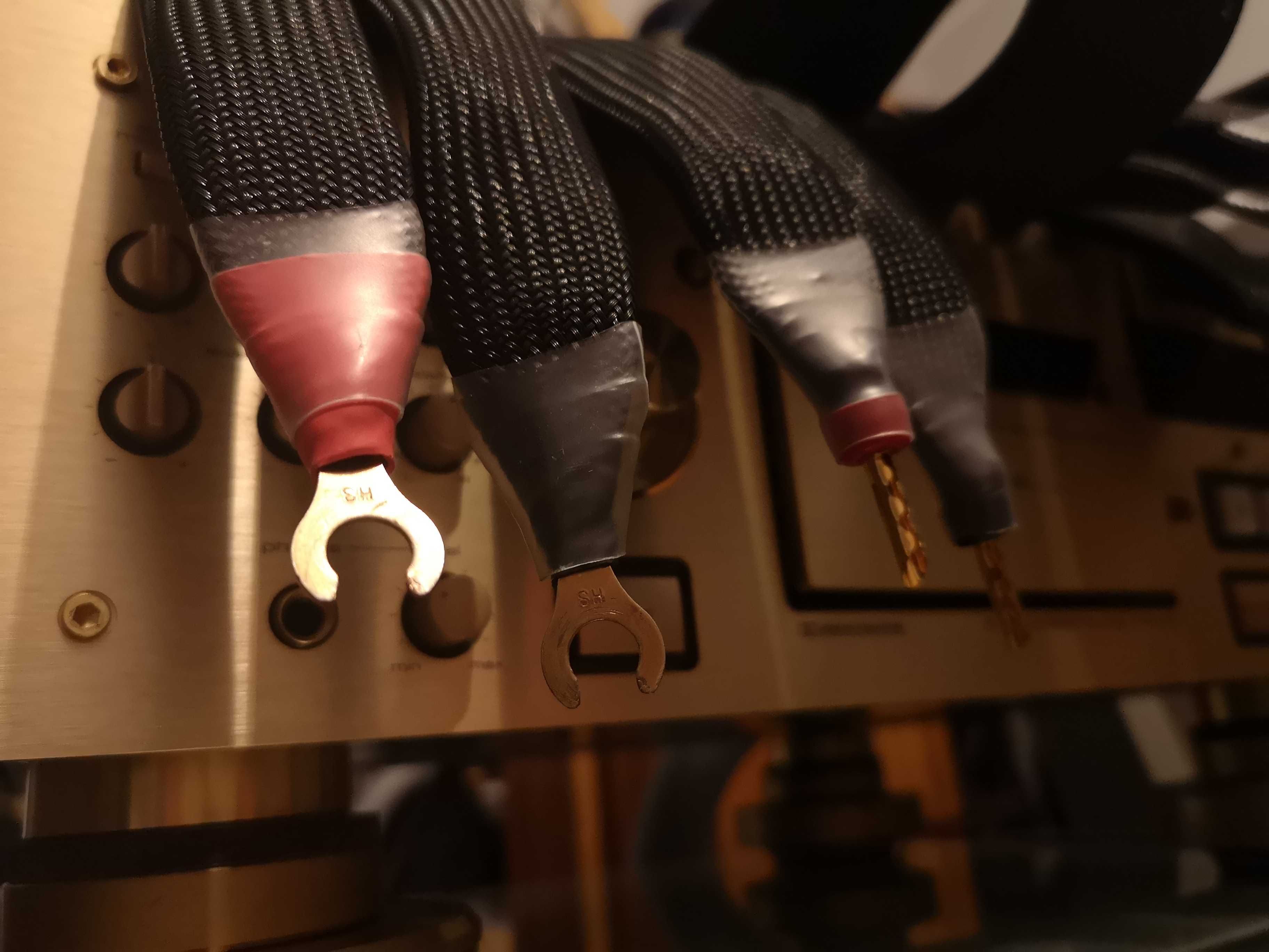 Kable głośnikowe Ramzes SC II 2x2.40mb  Jak nowe.