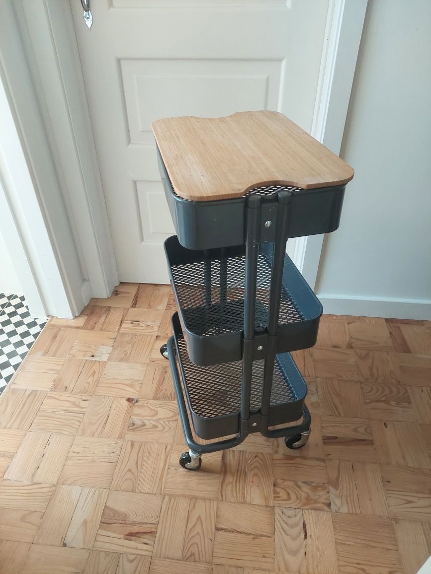 Carrinho cinzento raskog ikea