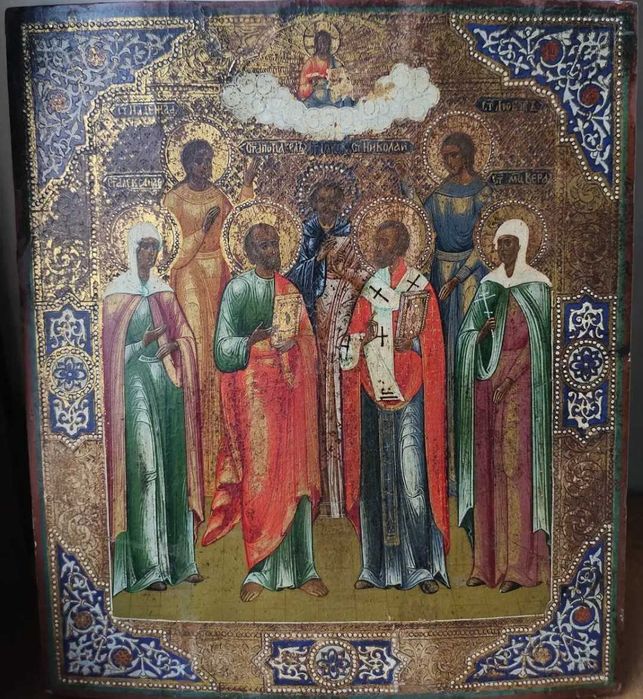 ікона Віра, Надія, Любов, Олександра, Яків, ап.Павло і Микола Чудотв.