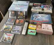 Kolekcja: PS1+Gry / Pegasus+Pistolet+Kartridże / stan kolekcjonerski