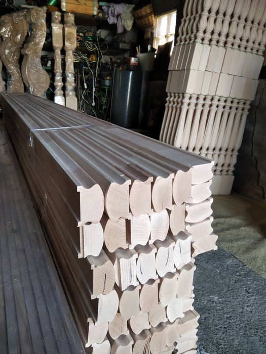 Балясини, бук, дуб, ясень