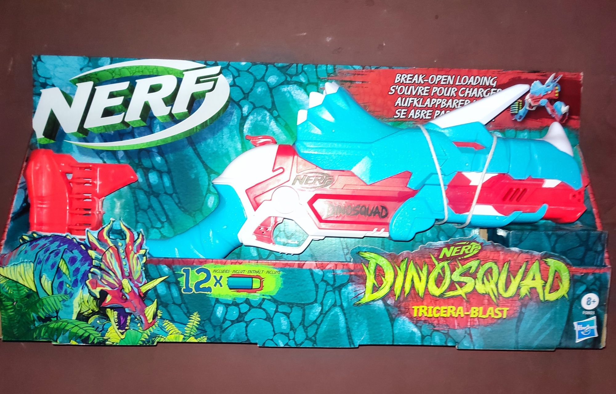 Hasbro Nerf DinoSquad Wyrzutnia Tricera-Blast 0803 + 12 strzałek