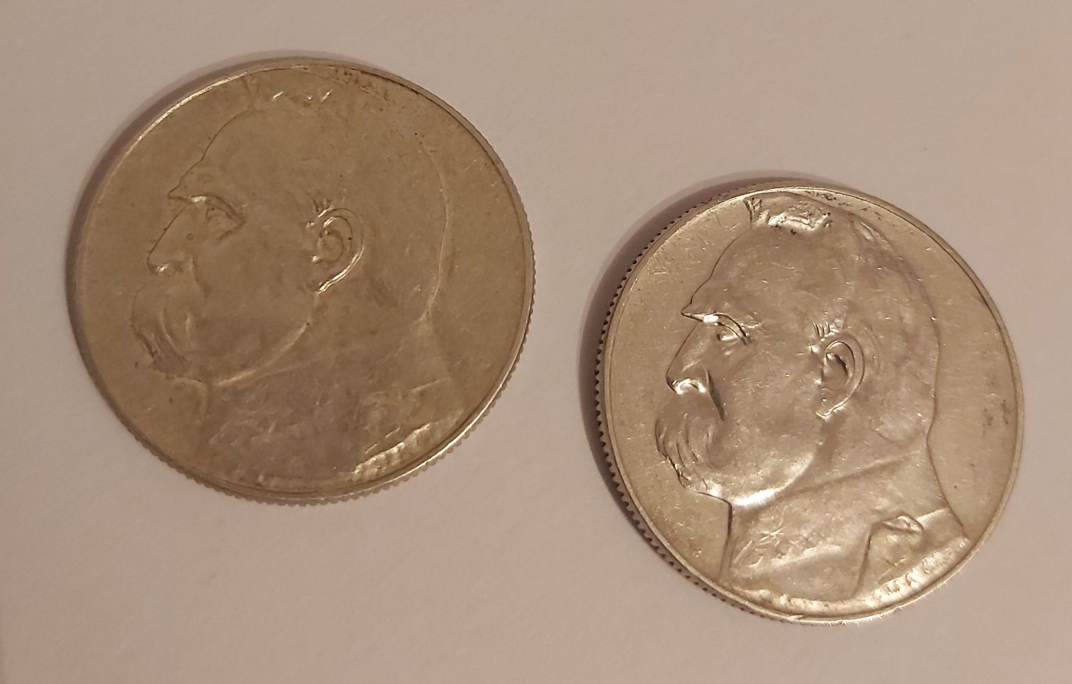 2 x 5zł J.Piłsudski II RP. Srebrna moneta 1936r 2szt.