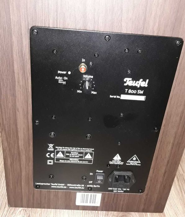 Zestaw głośników 5.1 Teufel + SONY STR-DE335 z pilotem