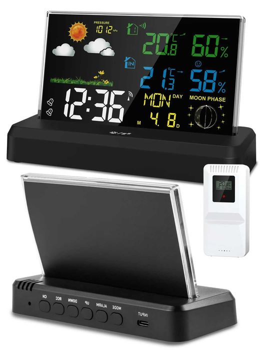 Термометр, барометр, будильник, бездротова метеостанція Daily2000M