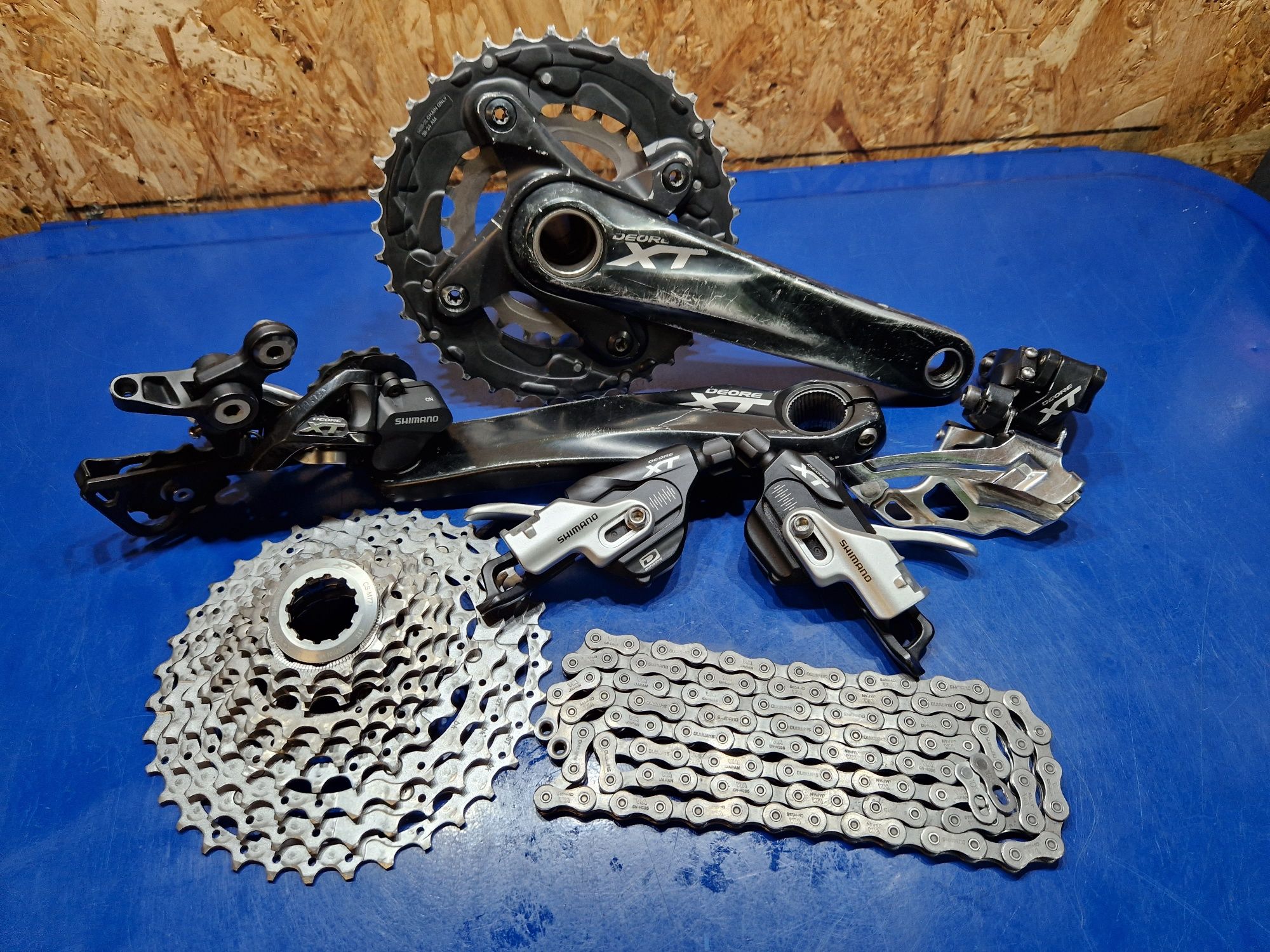 Grupa osprzęt MTB 2x10s Shimano Deore XT serii M780 stan bdb