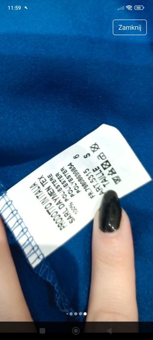 Sukienka s niebieska