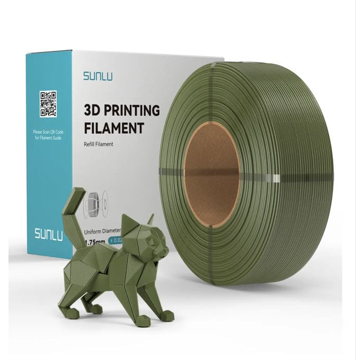 Пластик Sunlu PETG  Dark Khaki, червоний, прозорий, помаранчевий