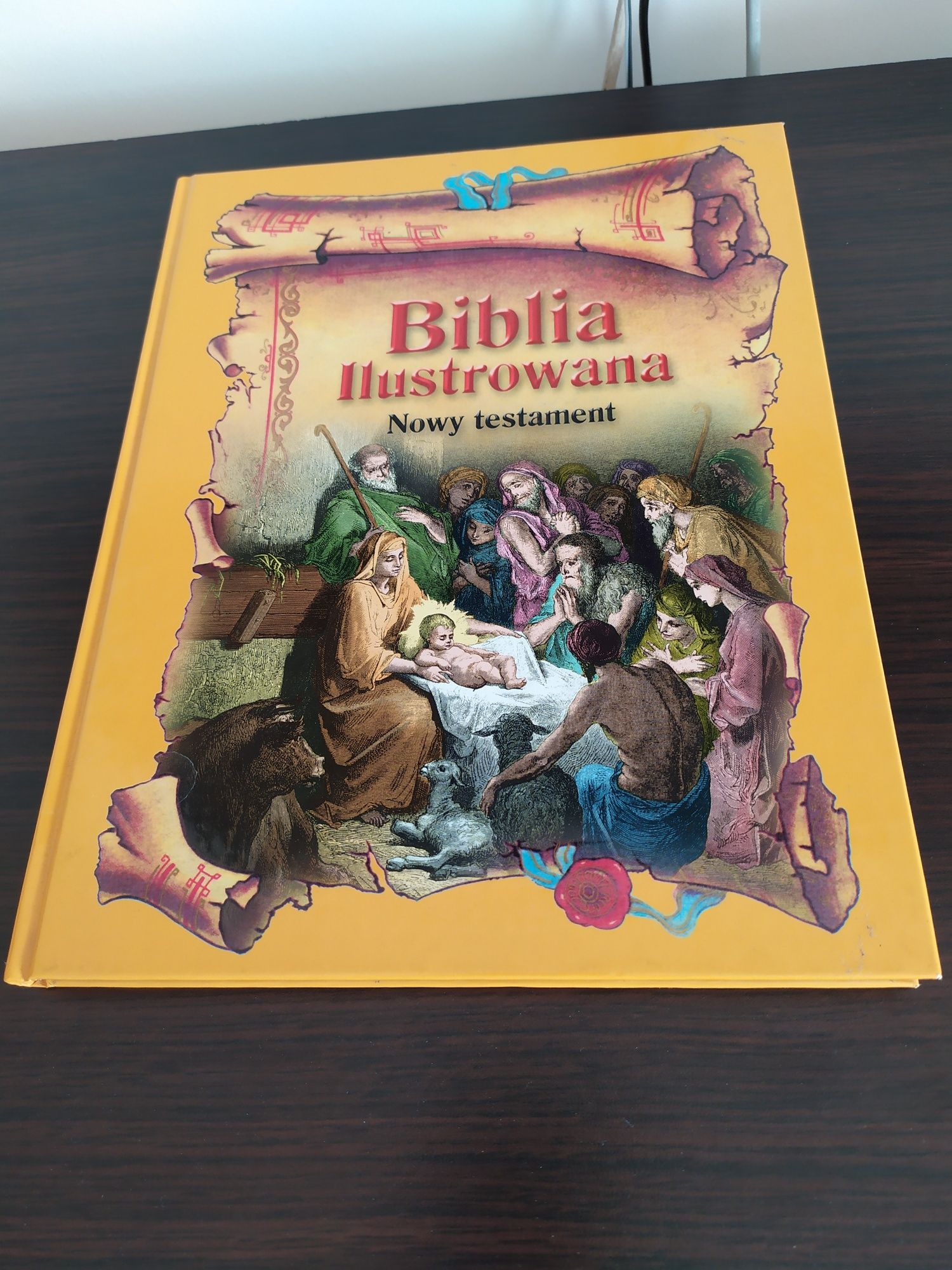 Biblia ilustrowana ,Stary i Nowy Testament na komunie-2szt- seria.