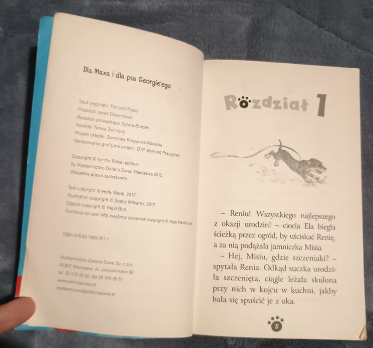 Fred się zgubil z serii Zaopiekuj się mną Holly Webb